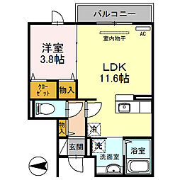 間取図画像 1LDK