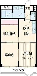ルラージュ 3DKの間取図画像