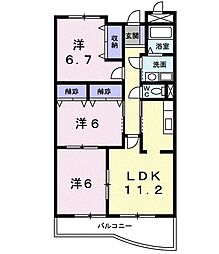 セントラルパーク 3LDKの間取図画像