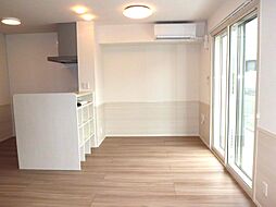 ハピネス古賀島　B棟 105 1階1LDKのリビング/ダイニング