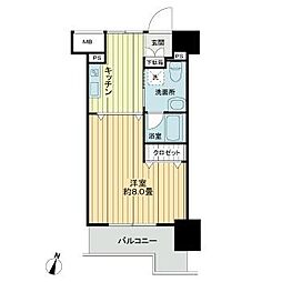 フィットエル仙台一番町 10階1Kの間取り