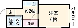 OMレジデンス本陣駅前 1Kの間取図画像