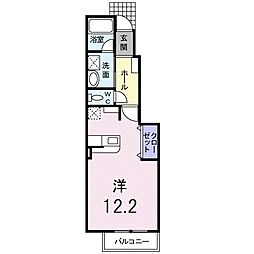 ブーゲンヒルズ千代 ワンルームの間取図画像