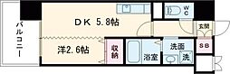 デザイナーズザ・レトロ 1DKの間取図画像