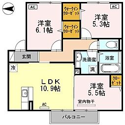 間取図画像 3LDK