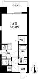 リフェスタ渡辺通 ワンルームの間取図画像