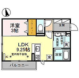 ロコ 3階1LDKの間取り