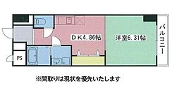IMASA　MORUGEN　壱番館 7階1DKの間取り