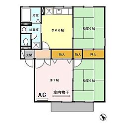レジデンス’95　B棟 1階3DKの間取り
