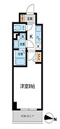 S-FORT湘南平塚 1Kの間取図画像