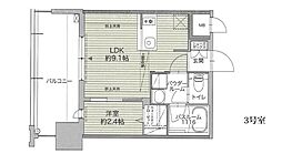 GRANFOREHakataWaterFront 1LDKの間取図画像