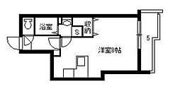 Ｐｒｏｕｄｉａ 1階ワンルームの間取り