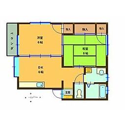 間取図画像 2DK