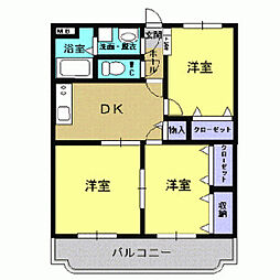 間取図画像 3DK
