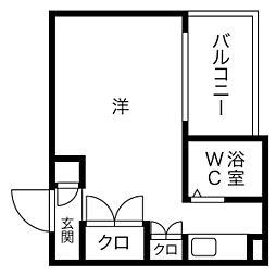 メゾン・ド・プリムール ワンルームの間取図画像