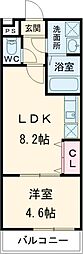フジパレス堺大浜3番館 1LDKの間取図画像