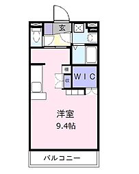 ラグナ幸町 1Kの間取図画像