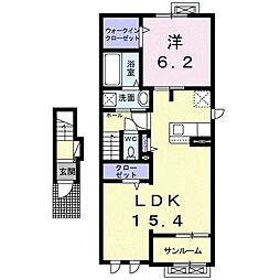 アマービリス3 1LDKの間取図画像