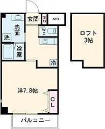 エヌエムトラントドゥ 1Kの間取図画像