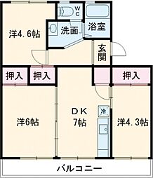 間取図画像 3DK
