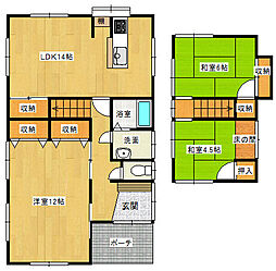 市布貸家 1階3LDKの間取り
