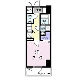 SASON 1Kの間取図画像