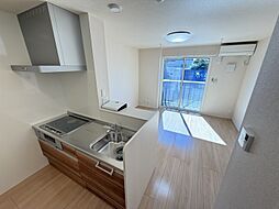 JR東北新幹線 郡山駅 バス7分 大重下車 徒歩2分の賃貸アパート 1階1LDKのリビング/ダイニング