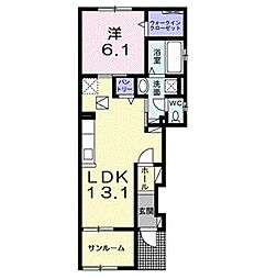 間取図画像 1LDK