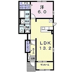 サニーサイドパーク3 1LDKの間取図画像