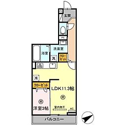 間取図画像 1LDK