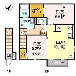 間取図画像 2LDK