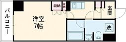 Flat熊本 1Kの間取図画像