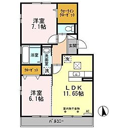 間取図画像 2LDK