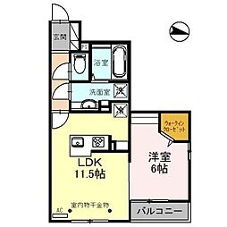 Gran・Lead 1LDKの間取図画像