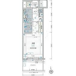 エステムコート東京八王子 1Kの間取図画像