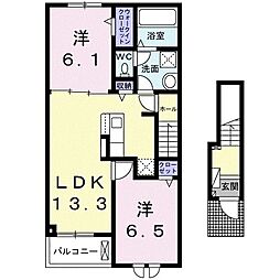 間取図画像 2LDK