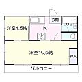錦江谷山ハイツ4階4.0万円