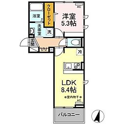 ParcOnahama 1LDKの間取図画像