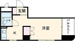 ＹＹビル 2階1Kの間取り