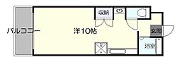 エクセレント宇宿 ワンルームの間取図画像