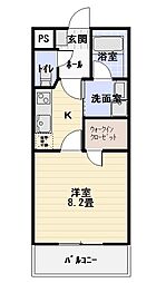 MGK 1Kの間取図画像