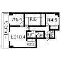 サントアリオ・デ大谷地2階6.9万円