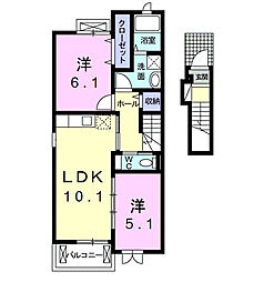 ステラヴィラ 2LDKの間取図画像