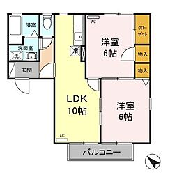 間取図画像 2LDK