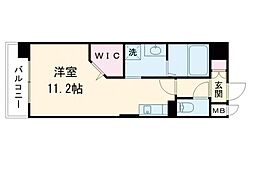 ＳｐｒｉｎｇＣｏｕｒｔ近見 6階ワンルームの間取り