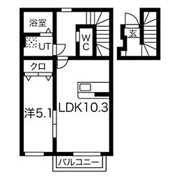 間取図画像 1LDK