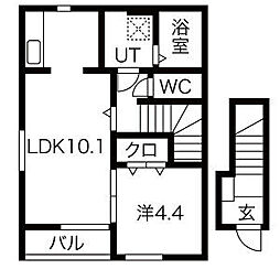 間取図画像 1LDK