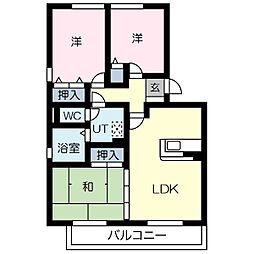 エスポワール今泉 1階3LDKの間取り