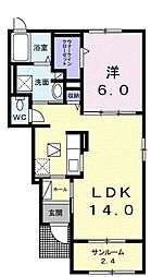 間取図画像 1LDK
