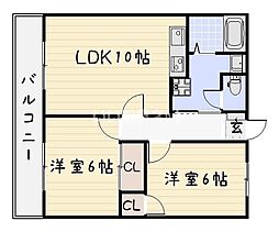間取図画像 2LDK